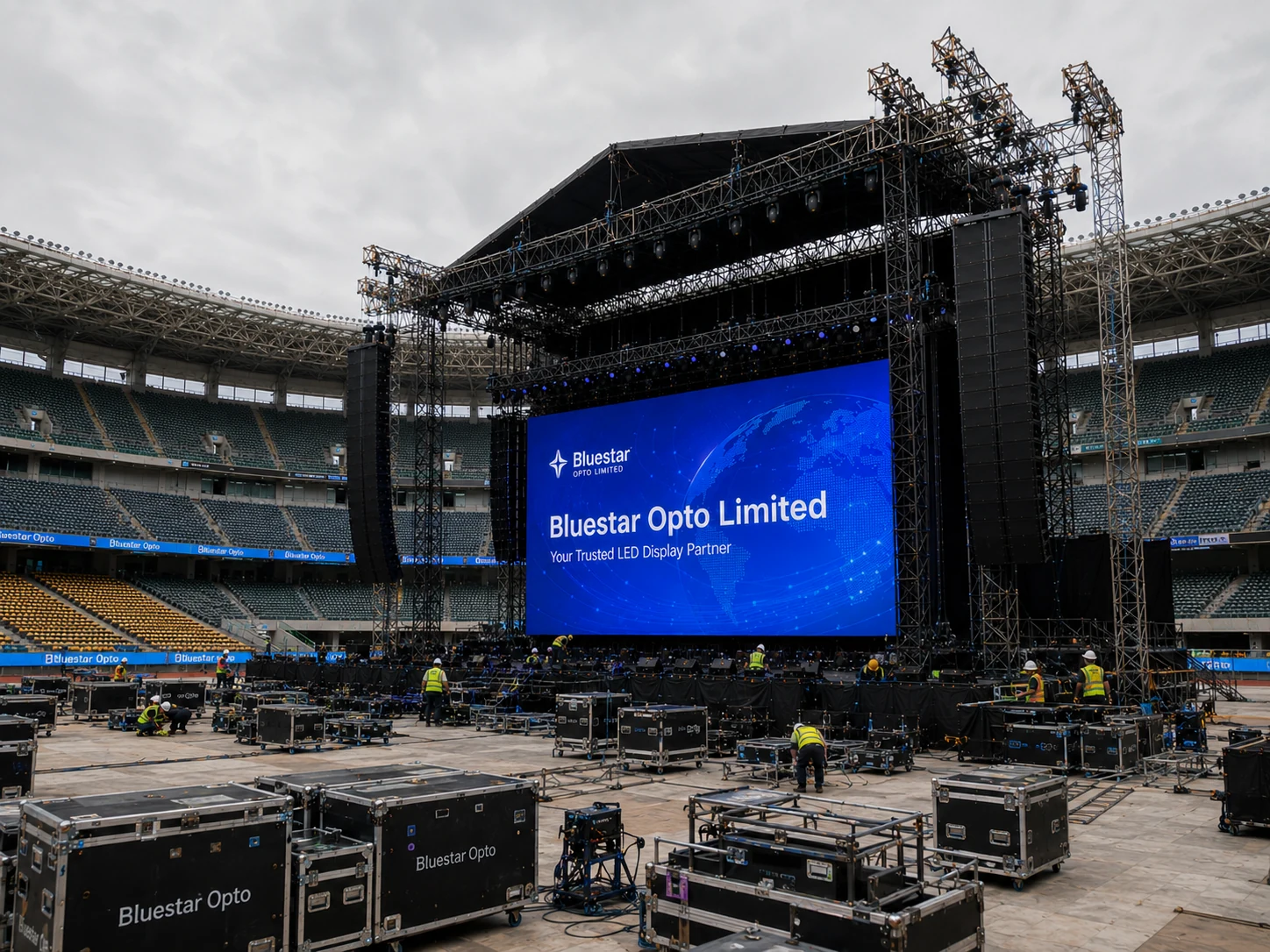 Rental LED screen stage event reference