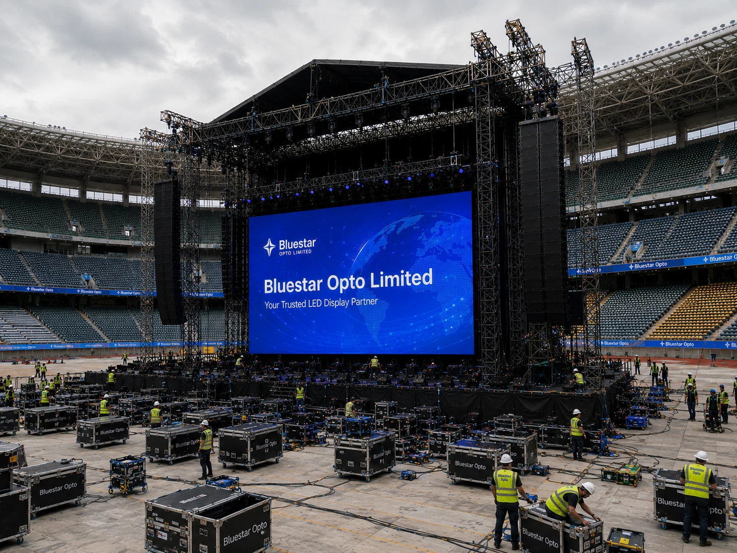 Bluestar P391 LED display application case