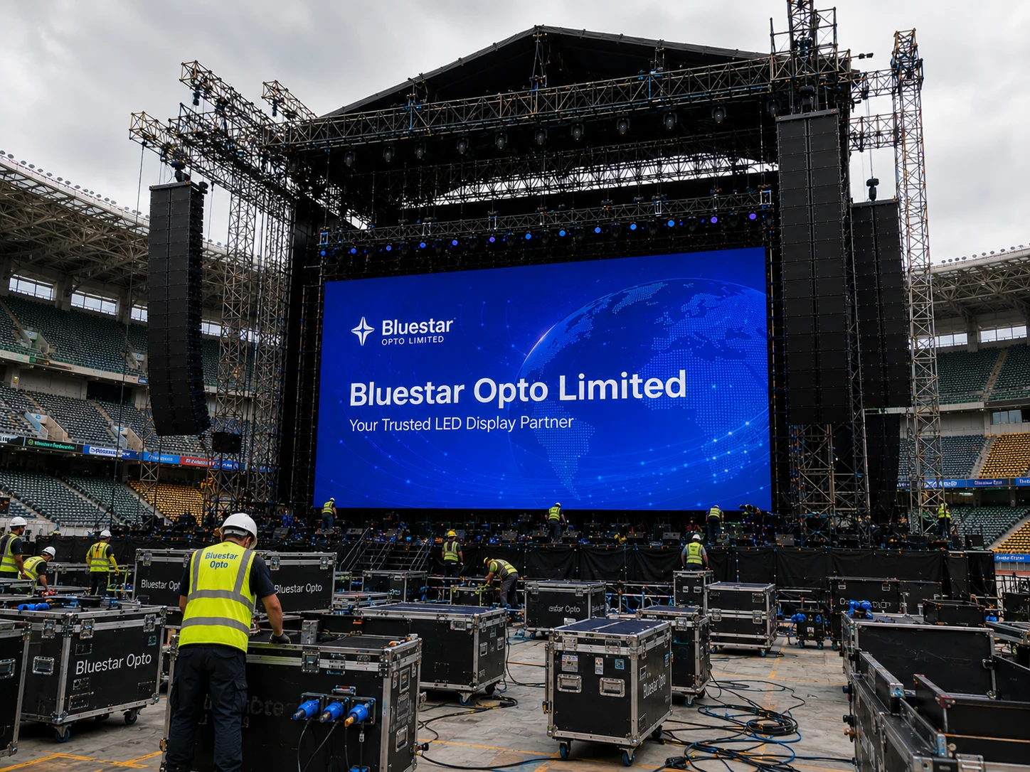 Bluestar P391 LED display application case