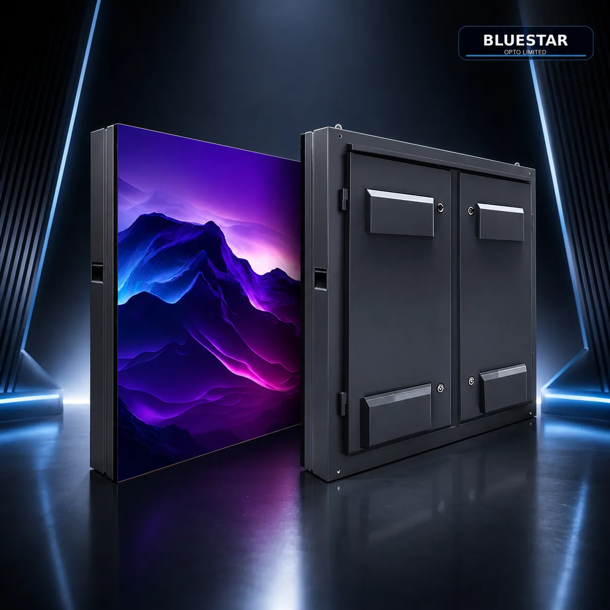 P5 960×960mm Outdoor Fixed Installation Iron Cabinet LED Display